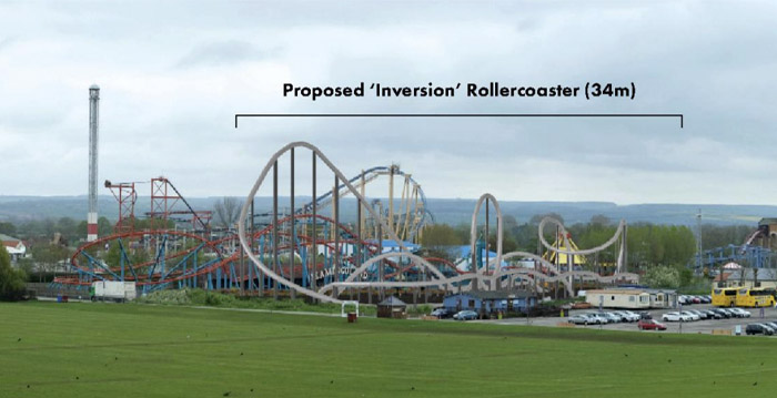 Engels pretpark kiest voor achtbaan die tien keer over de kop gaat