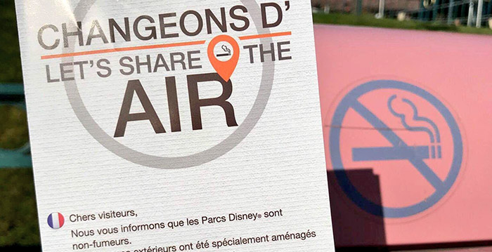 Nieuwe flyers moeten roken in Disneyland Paris tegengaan