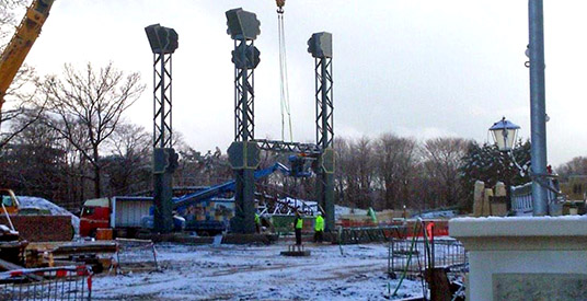 Efteling zet lift Baron 1898 overeind