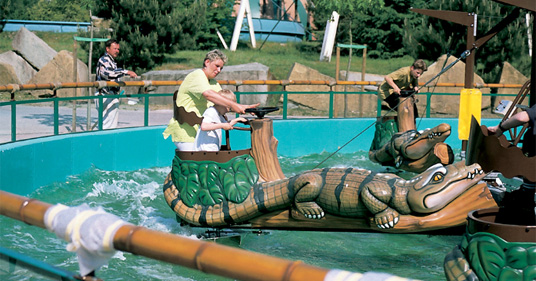 Vrouw zwaargewond in Duits pretpark