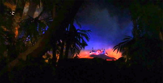 Fata Morgana in de Efteling uitgerust met projectie en lichteffecten