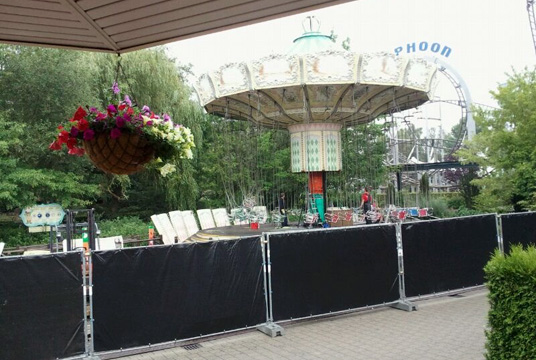Bobbejaanland breekt zweefmolen af